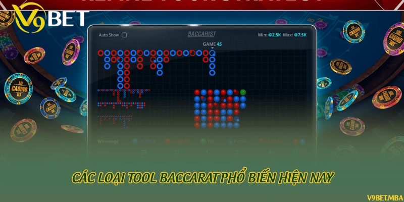 Các loại tool Baccarat phổ biến hiện nay