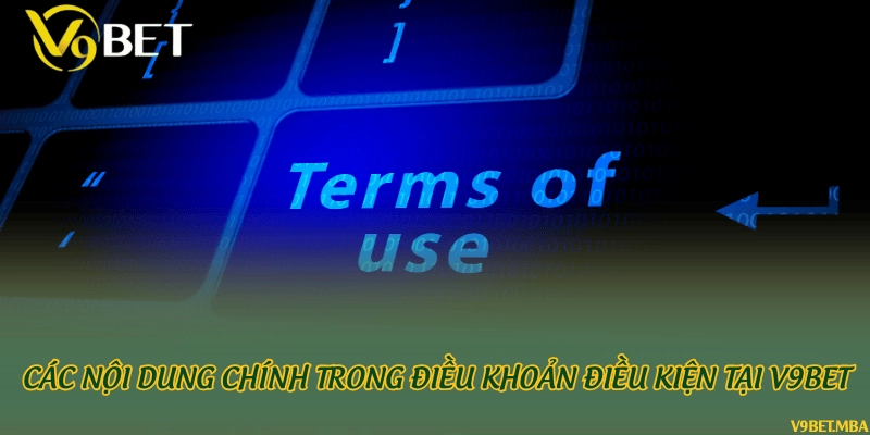 Các nội dung chính trong điều khoản điều kiện tại V9Bet