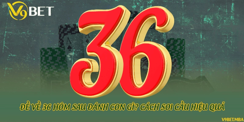 Đề về 36 hôm sau đánh con gì? Cách soi cầu hiệu quả