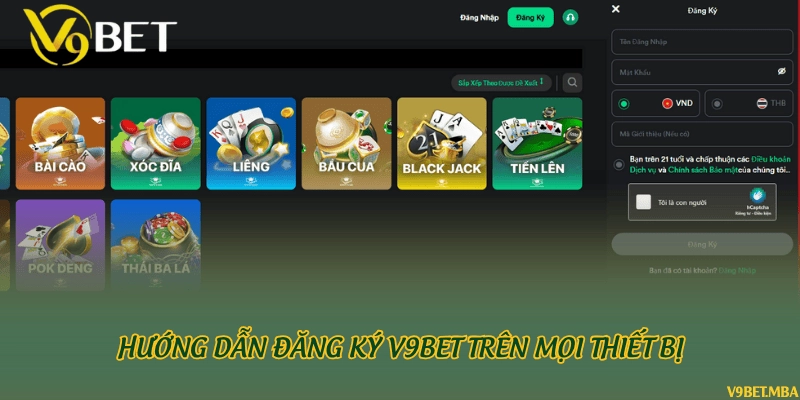 Hướng dẫn đăng ký V9bet trên mọi thiết bị