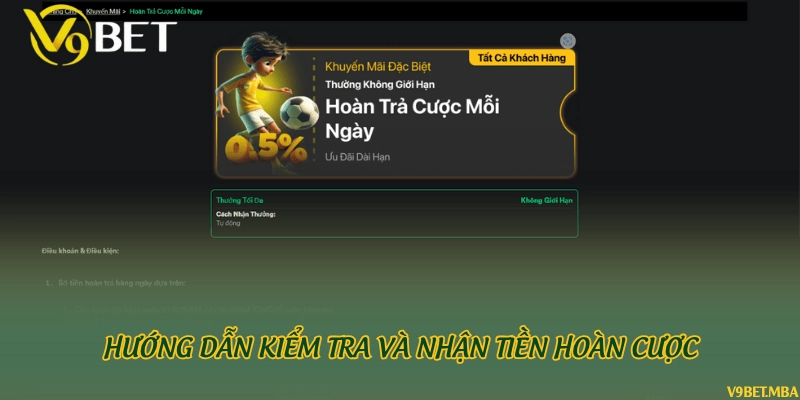 Hướng dẫn kiểm tra và nhận tiền hoàn cược