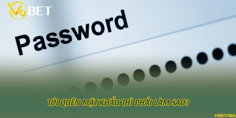 Tôi quên mật khẩu thì phải làm sao?